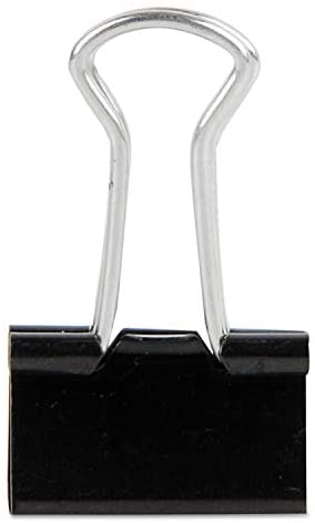 Universal 10199VP Mini Binder Clips. Zip-Seal Bag. 1/4-Inch Capacity. 5/8-Inch Wide. Black. 144/Bag (UNV10199VP)