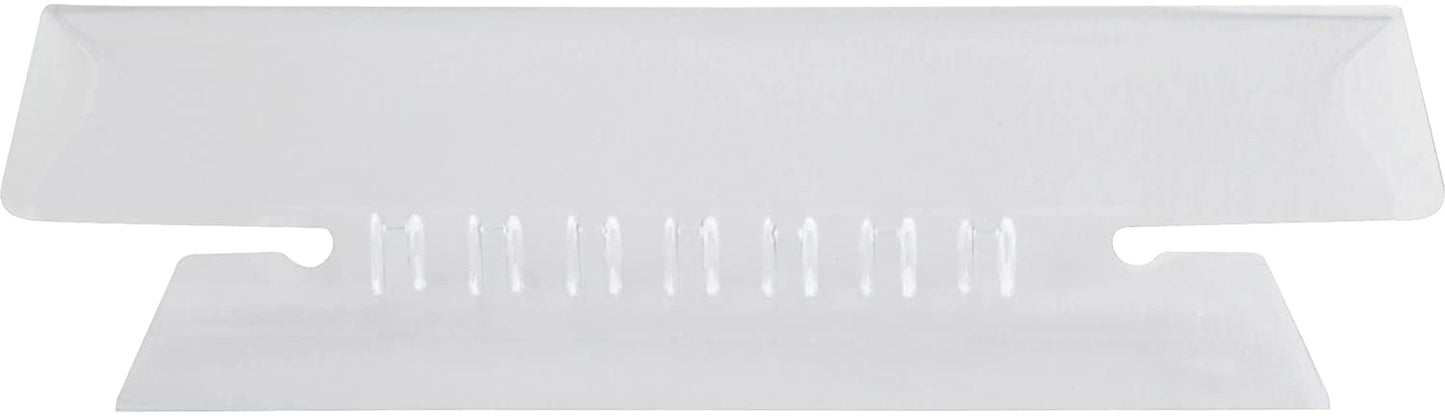 Pendaflex 43-1/2 Hanging File Folder Tabs. 1/3 Tab. 3 1/2 Inch. Clear Tab/White Insert. 25/Pack