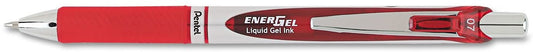 Pentel EnerGel RTX Roller Ball Retractable Gel Pen, Red Ink, Medium