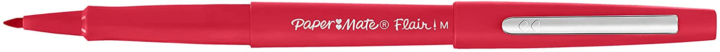 Paper Mate Flair Original Fibre Tip Pen Medium 1.0mm Pack of 12