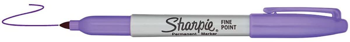 Sharpie Permanent Markers. Fine Point. Light Purple Ink. Pack of 12