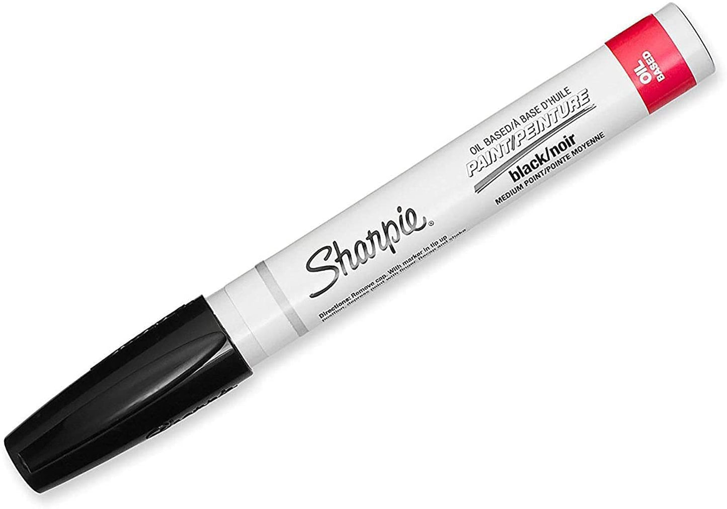Sharpie Oil-Based Paint Marker. Medium Point. Black Ink. Pack of 12