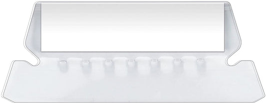 Pendaflex Insertable Plastic Tabs Hanging Folder Tabs, 2", Clear, 25 Tabs and Inserts per Pack (42)