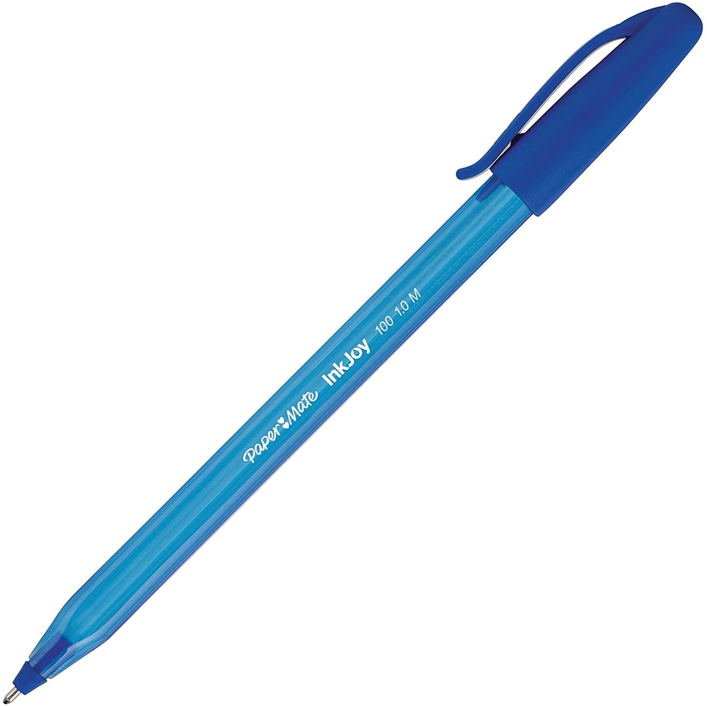 Paper Mate InkJoy 100ST Ballpoint Pens, (1.0mm) Medium Point, Blue, Box of 12 (1951256)