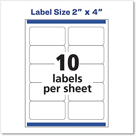 AVERY Ave8163 - Shipping Labels W/Trueblock Technology