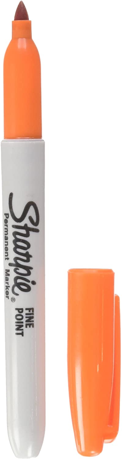 Sharpie Fine Point Permanent Markers, Orange, 1 Count