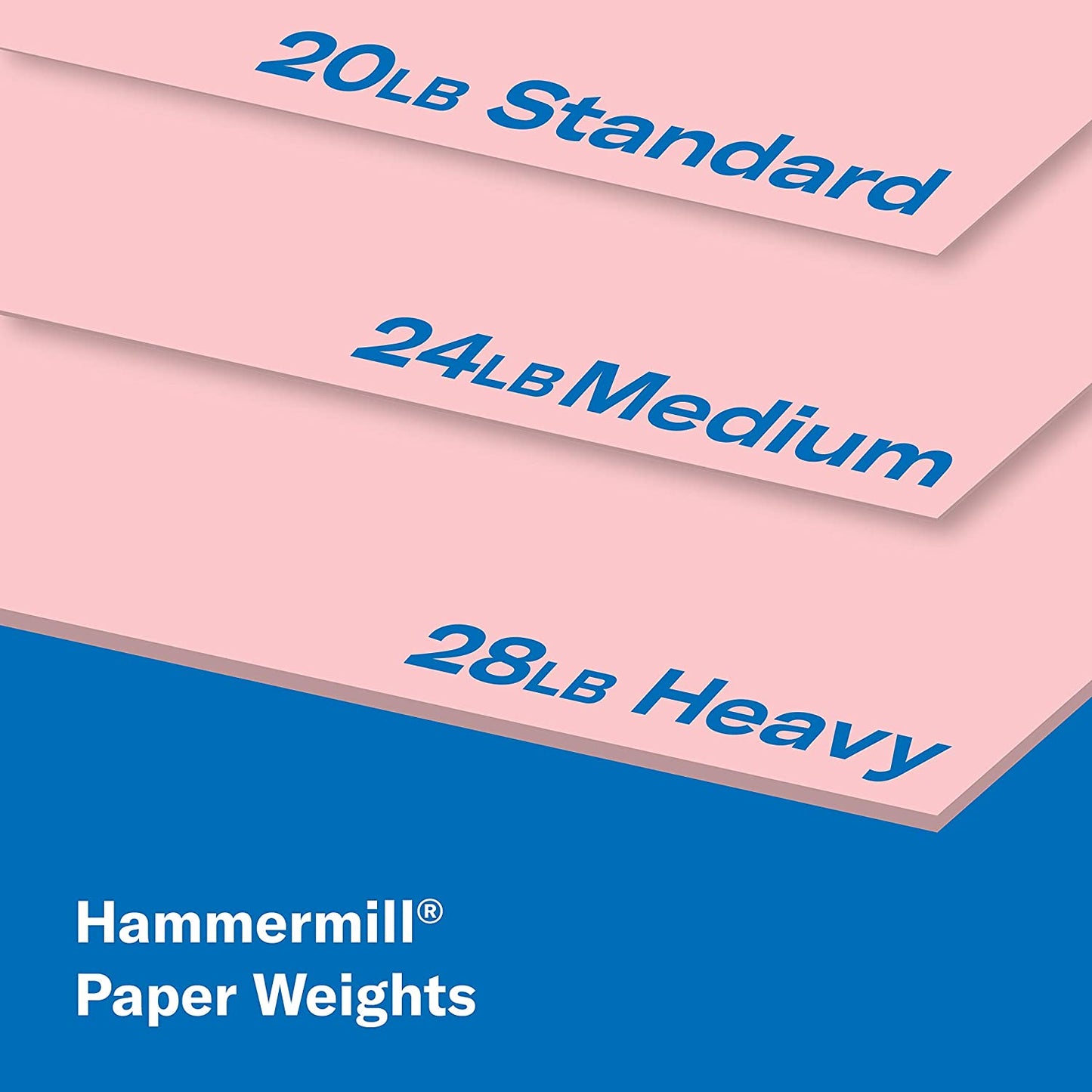 Hammermill 103382 Recycled Colored Paper, 20lb, 8-1/2 x 11, Pink, 500 Sheets/Ream