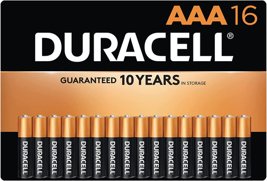 Duracell - CopperTop AAA Alkaline Batteries - Long Lasting, All-Purpose Triple A Battery for Household and Business - 16 Count