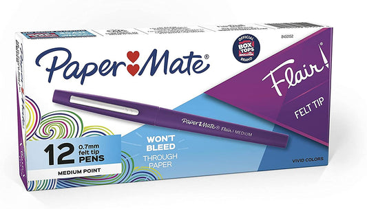 Paper Mate Flair Felt Tip Pens. Medium Point. Limited Edition Candy Pop Pack. Pack of 32 (1979425)