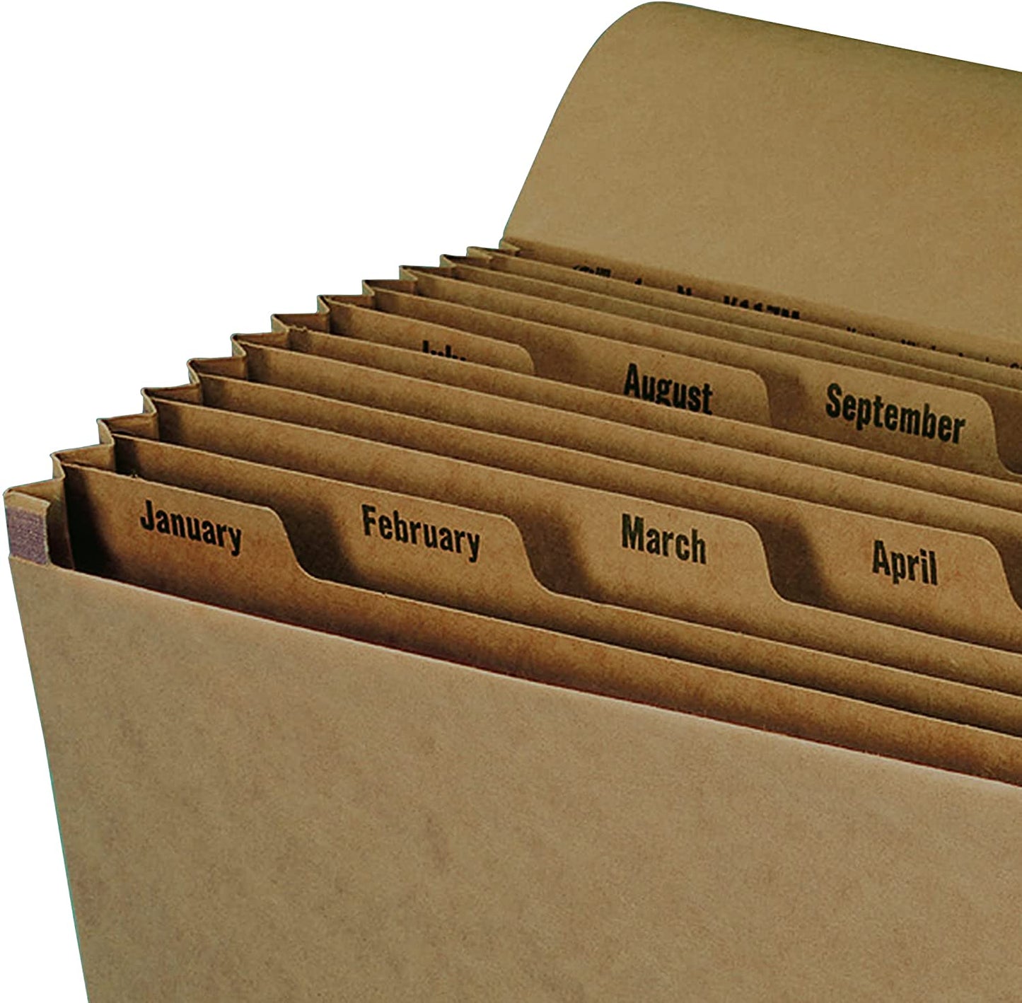 Smead Expanding File with Flap and Cord Closure, 12 Pockets, Monthly (Jan-Dec), Letter Size, Kraft (70186)