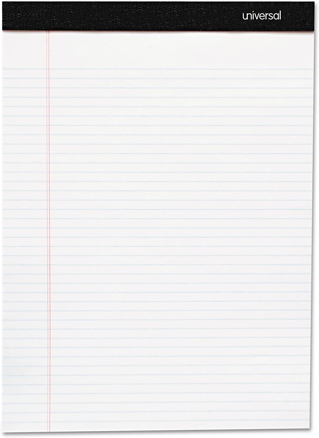 Universal 30630 Premium Ruled Writing Pads. White. 8 1/2 x 11. Legal/Wide. 50 Sheets (Pack of 6 Pads)