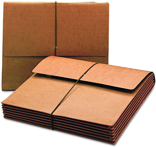 Universal 13090 Extra Wide Expanding Wallet with Elastic Cord, Letter, 5 1/4 Inch Expansion, Red