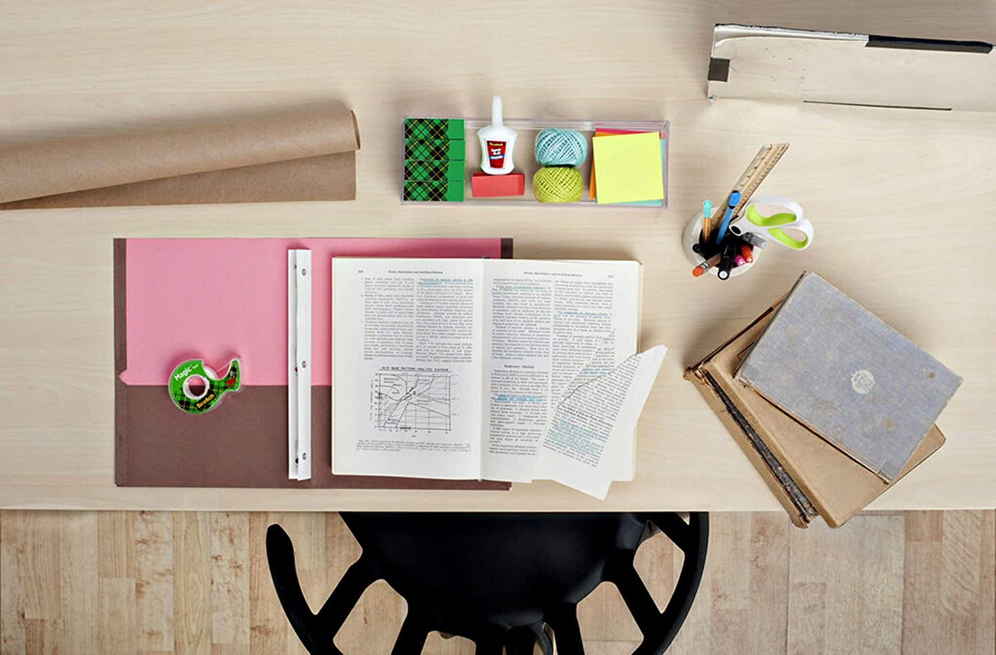 Scotch Magic Tape. 4 Rolls. Numerous Applications. Invisible. Engineered for Repairing. 3/4 x 300 Inches. Boxed