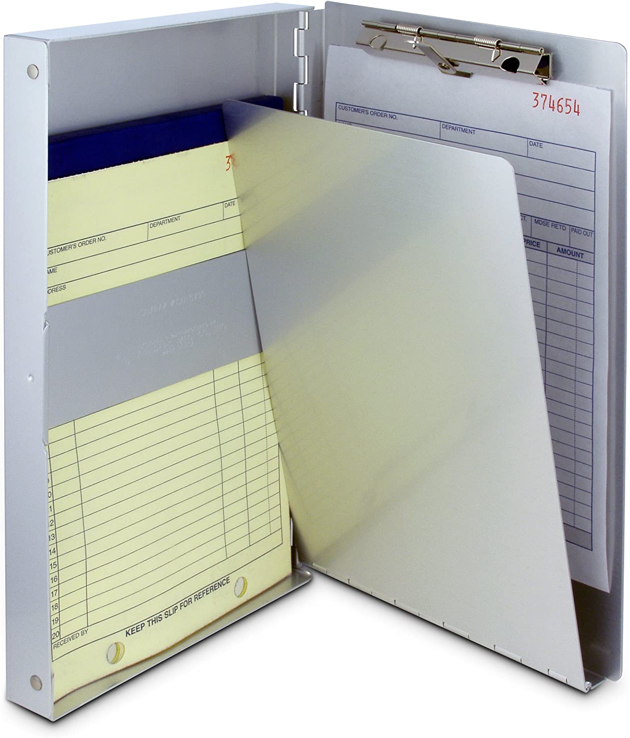Saunders Recycled Aluminum Snapak Form Holder, Memo Size, Fits Paper Size up to 6 x 10 inches (10507)
