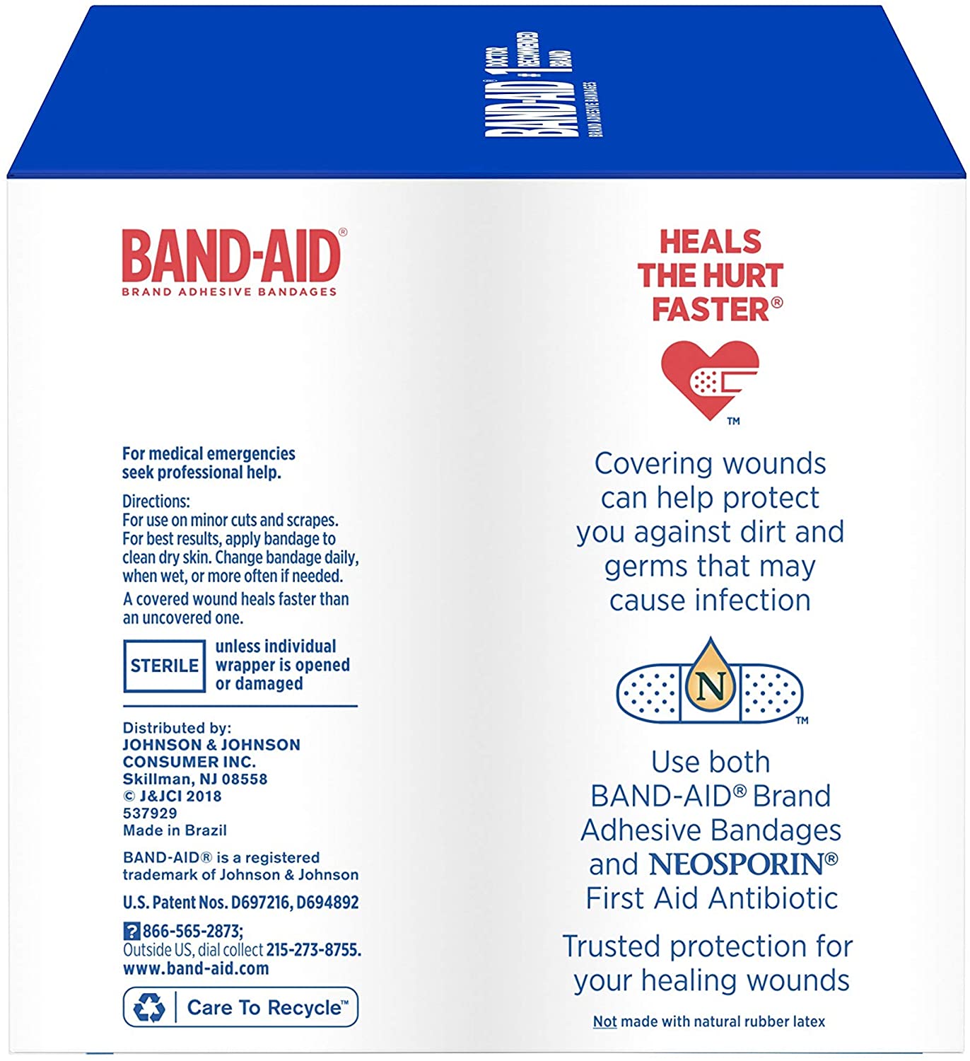 Band-Aid Brand Adhesive Bandage Family Variety Pack. Sheer and Clear Flexible Bandages for Wound Care and First Aid. Assorted Sizes. 280 ct