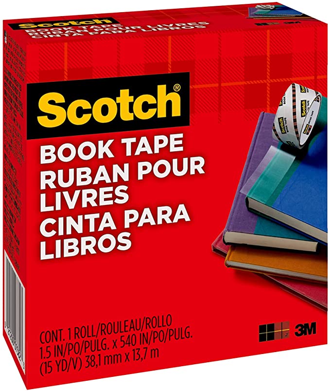 3M Scotch(R) Book Tape 845, 1-1/2 Inches x 15 Yards (7382)