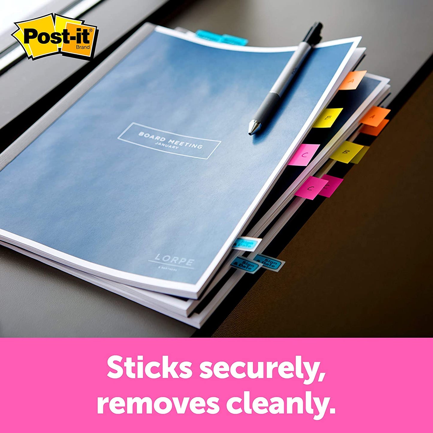 Post-it Flags. 200/High Volume Desk Grip Dispenser. 1 in Wide. Red (680-HVRD)