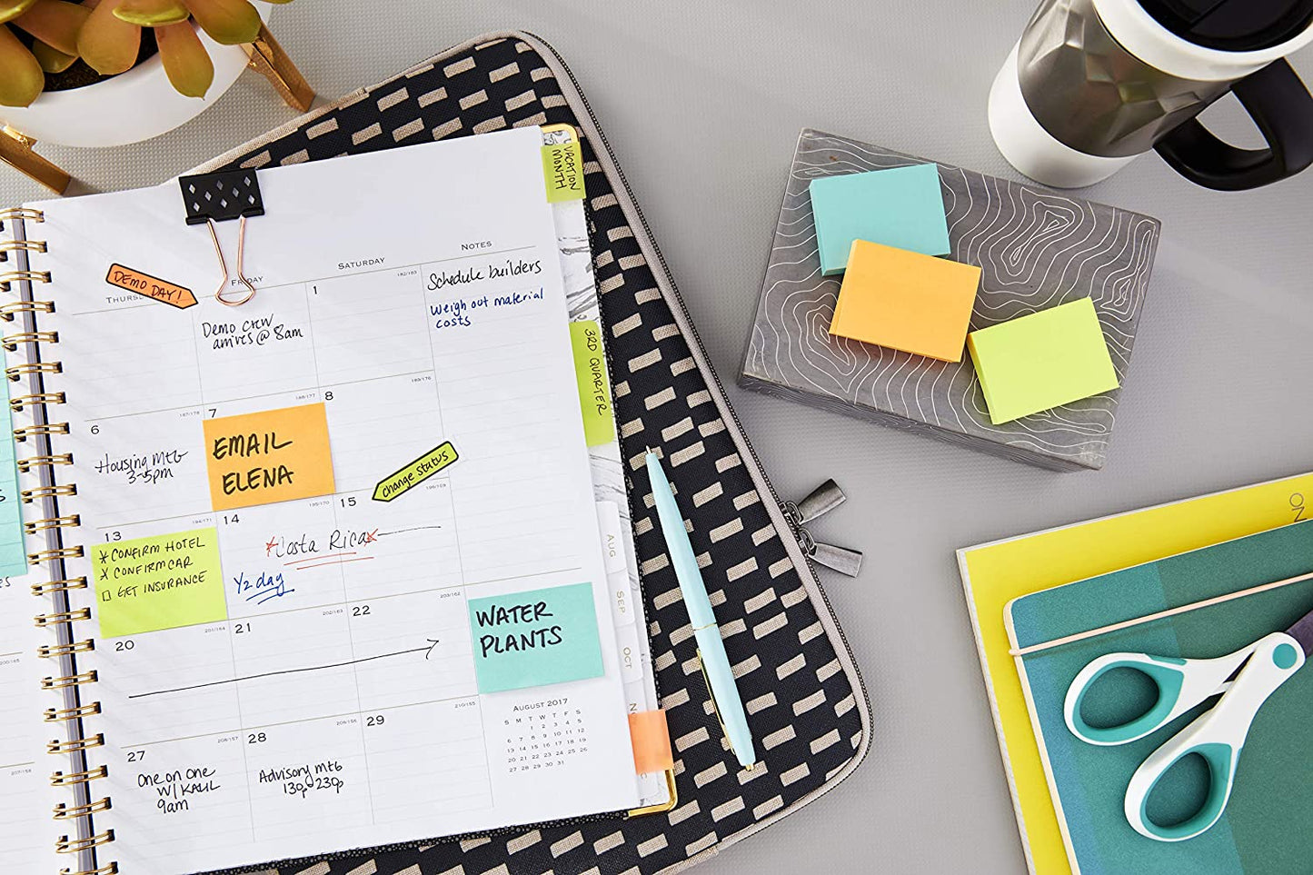 Post-it Mini Notes. 1.5x2 in. 12 Pads. America's #1 Favorite Sticky Notes. Jaipur Collection. Bold Colors (Green. Yellow. Orange. Purple. Blue). Clean Removal. Recyclable