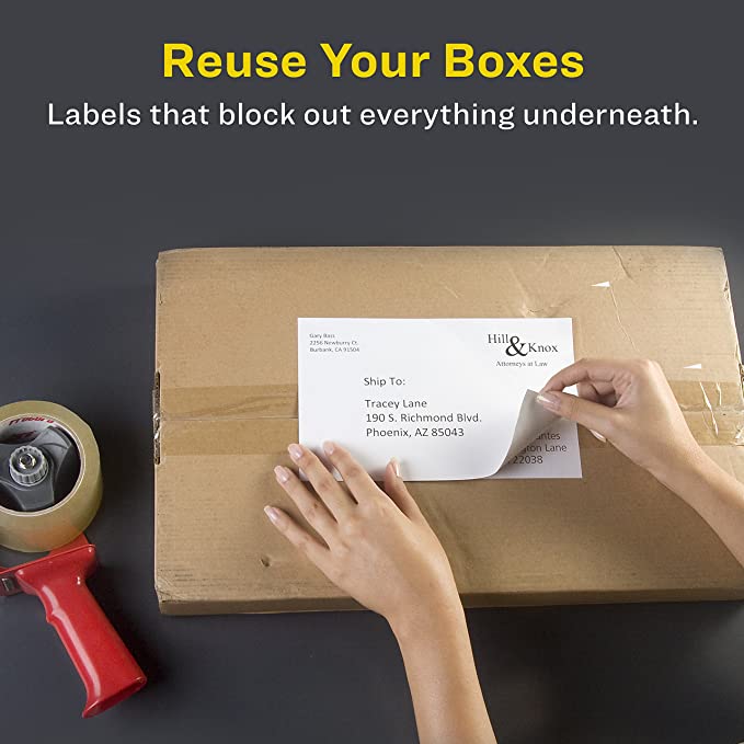 Avery 8126 Shipping Address Labels. Inkjet Printers. 50 Labels. Half Sheet Labels. Permanent Adhesive. True Block. 1 Pack. White