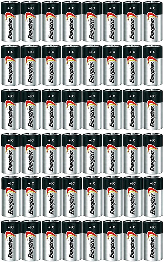 ENERGIZER E93 Max ALKALINE C BATTERY Made in USA Exp. 12-2024 or later - 48 Count