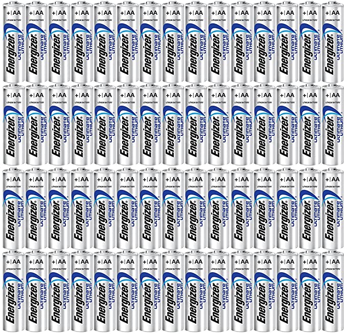 Energizer 60AA Ultimate Lithium Long Lasting Leakproof Batteries