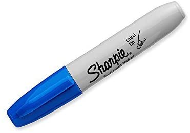 Sharpie Permanent Markers. Broad. Chisel Tip. 12-Pack. Blue (38203)