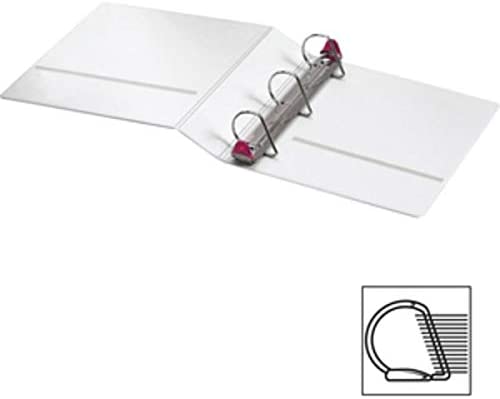 Treated ClearVue Locking D-Ring Binders. 2" Rings. 57% Recycled. White