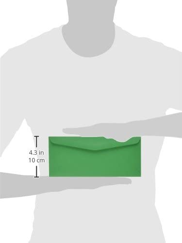 Quality Park Colored Envelope, Traditional, #10, Green, 25 per Pack (11135)