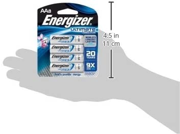 Energizer - L91BP-8 - Ultimate Lithium - AA Batteries - 8 Pack
