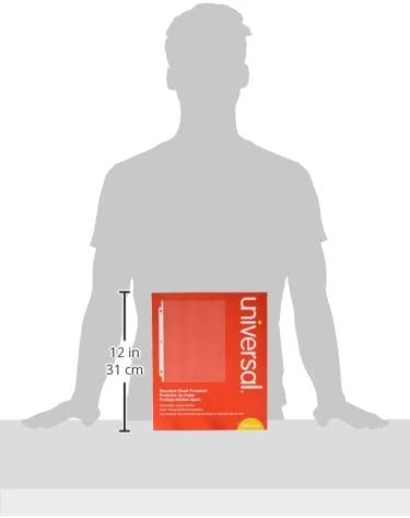 Universal Top-Load Poly Sheet Protectors, Standard, Letter, Clear, 100/box