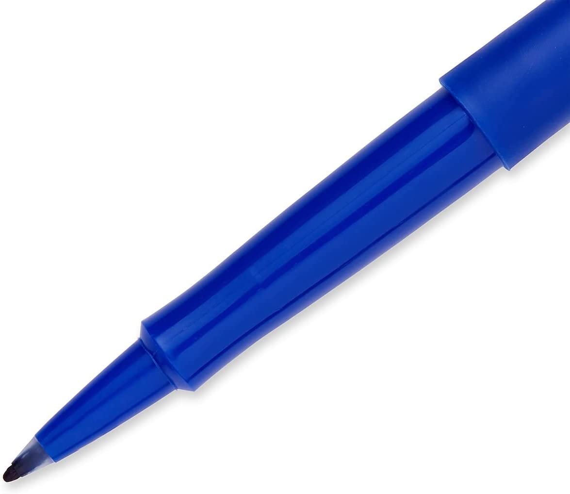 Paper Mate 8410152 Flair Medium Felt Tip Stick Pen. Blue Ink.7mm. Dozen