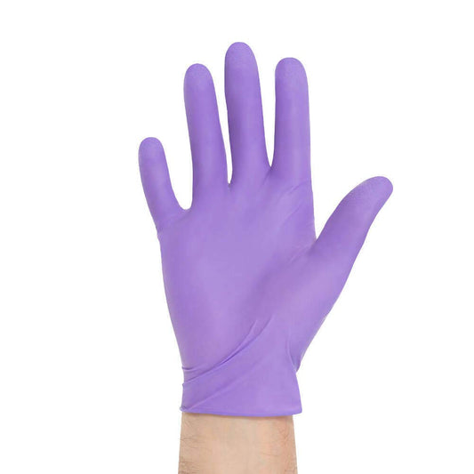 HALYARD Purple Nitrile Exam Gloves. Powder-Free. 5.9 mil. Small. 55081 (Box of 100)
