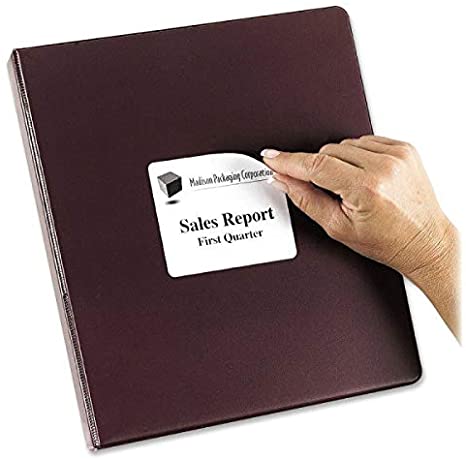 Avery Removable 3-1/3 x 4 Inch White ID Labels 150 Pack (6464)