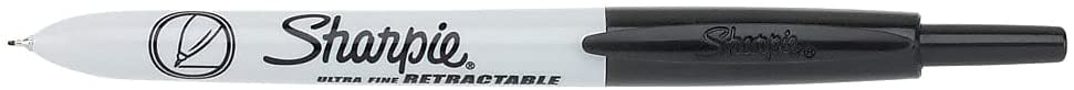 Sharpie 1735790Dz Sharpie Markers, Retractable, Ultra Fine, 12/Bx, Black
