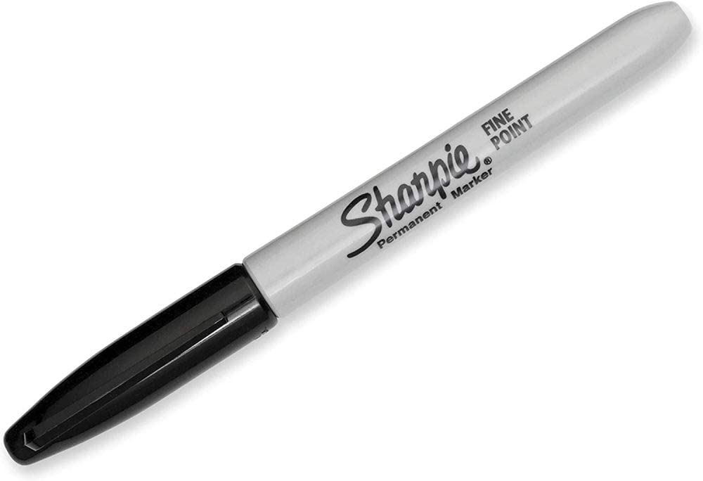 Sharpie Permanent Markers. Fine Point. Black. 2 Boxes of 12 Total of 24 Markers
