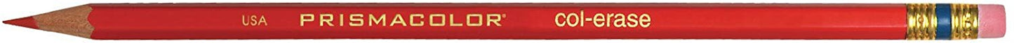 Prismacolor Col-Erase Erasable Colored Pencil. 12-Count. Red (20045)