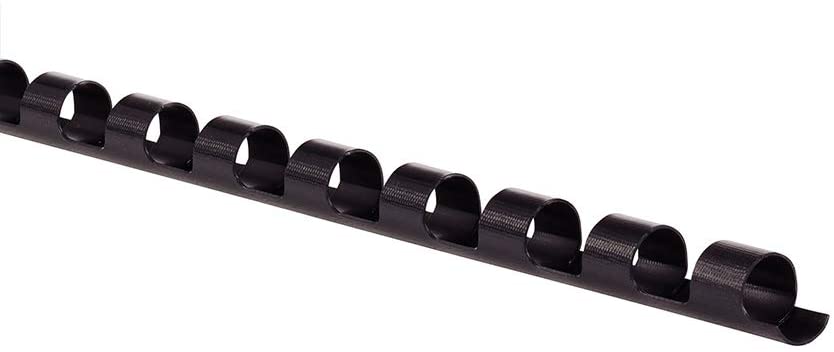 GBC Binding Spines/Spirals/Coils, 1/2" Diameter, 90 Sheet Capacity, CombBind, Black, 100 Pack (4000068), Model:GBC4000068