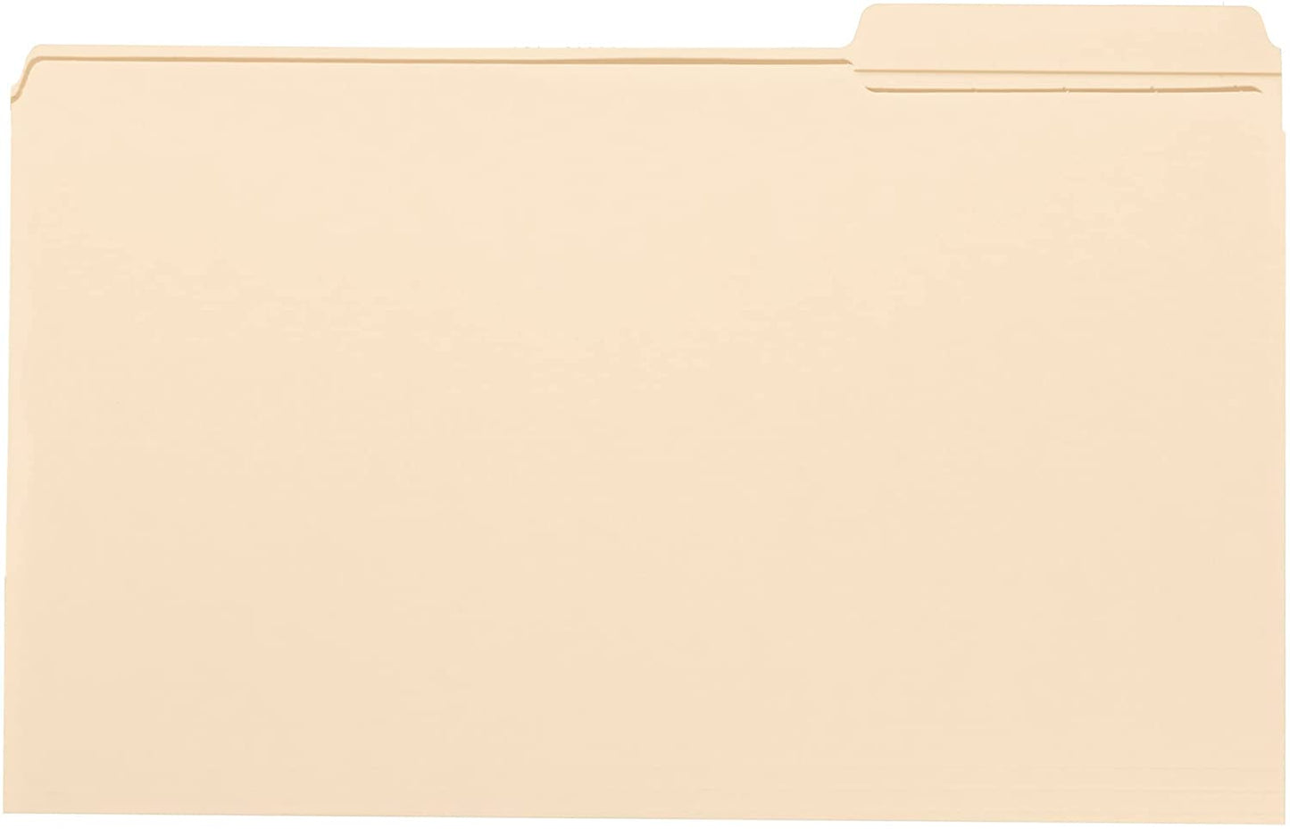 Smead File Folder. Reinforced 1/3-Cut Tab Right Position. Legal Size. Manila. 100 Per Box (15337)