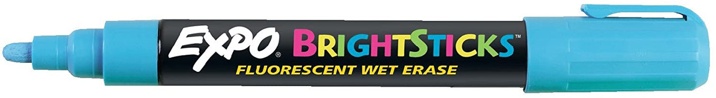 EXPO BrightSticks, Fluorescent Wet Erase - 14075