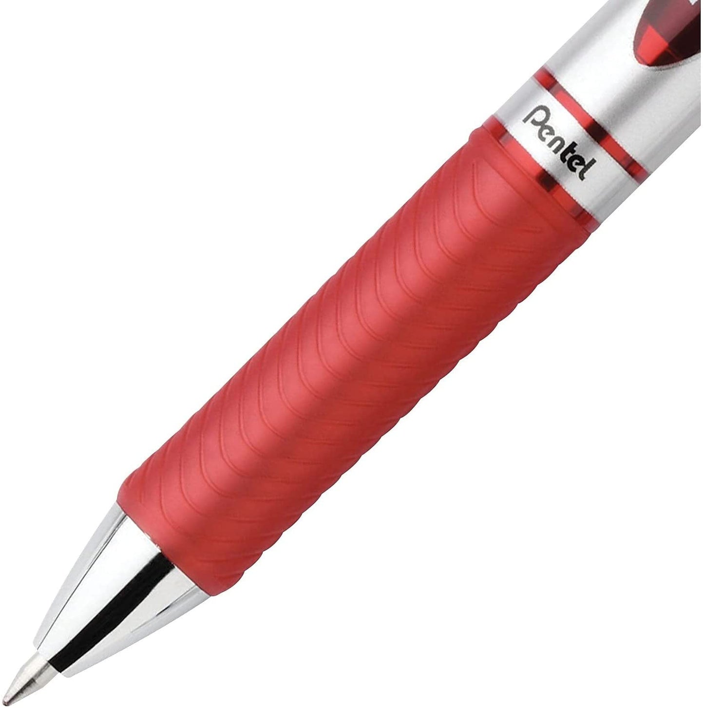 Pentel EnerGel RTX Roller Ball Retractable Gel Pen, Red Ink, Medium
