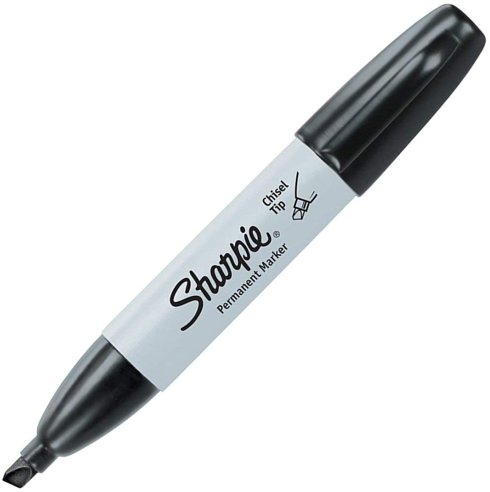Sharpie 38201 Chisel Tip Permanent Markers. Black; 2-Packs of 12 Markers each for a Total of 24 Markers