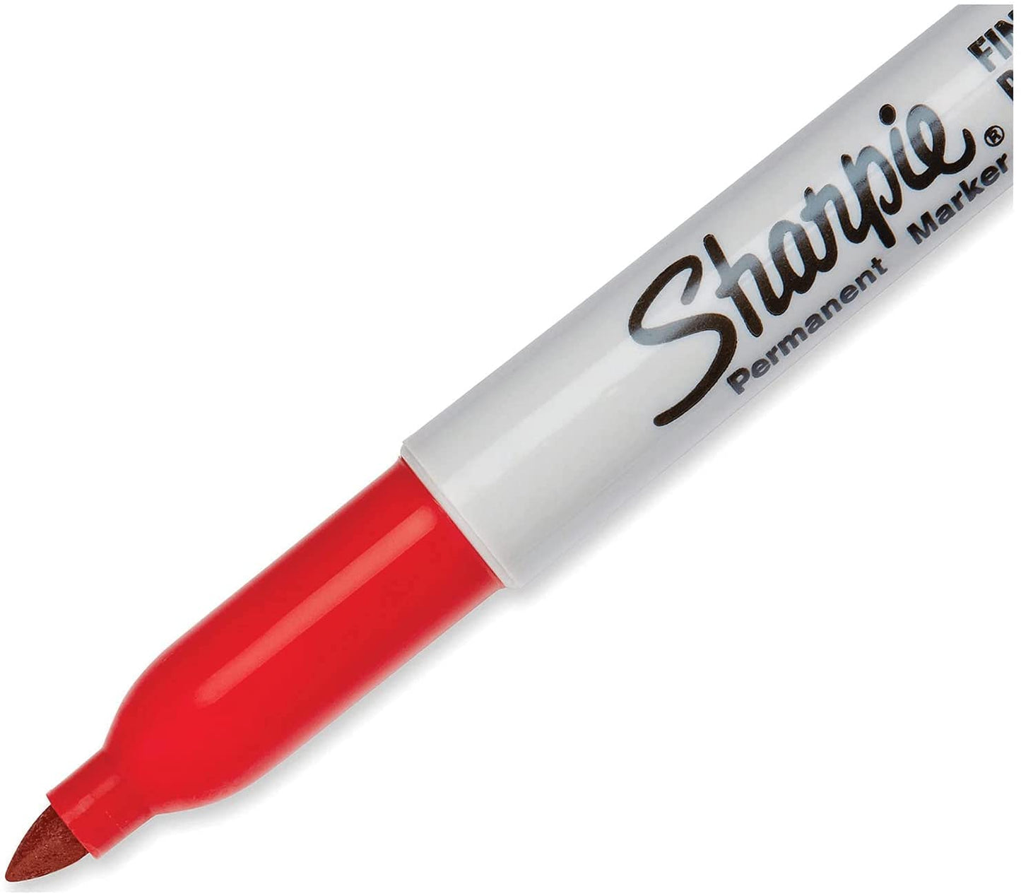 Permanent Markers, Fine Point, 12 Markers Per Pack, Color Variations - 1 Pack (Red)