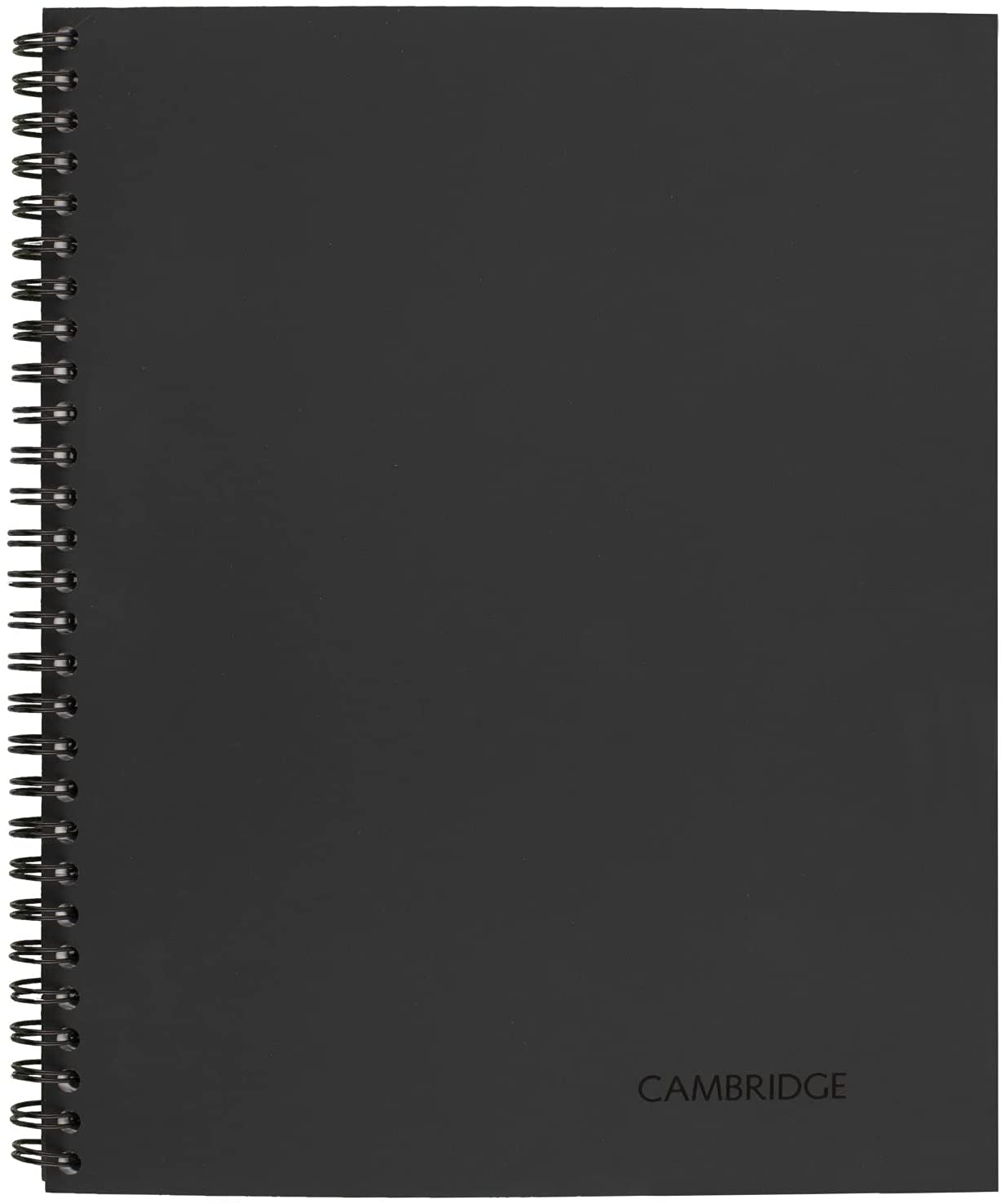 Cambridge 06132 Side Bound Guided Business Notebook. Linen. Meeting Notes. 11 x 8 1/4. 80 Sheets. Black