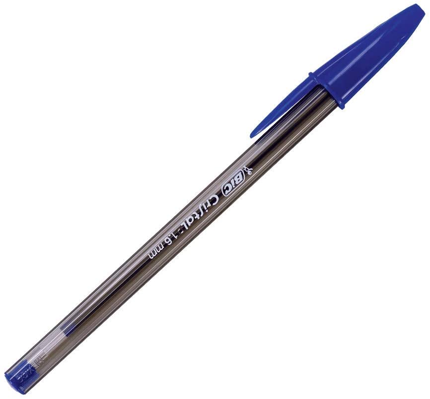 BIC Cristal Xtra Bold Ballpoint Pen, Bold Point (1.6mm), Blue, 12-Count