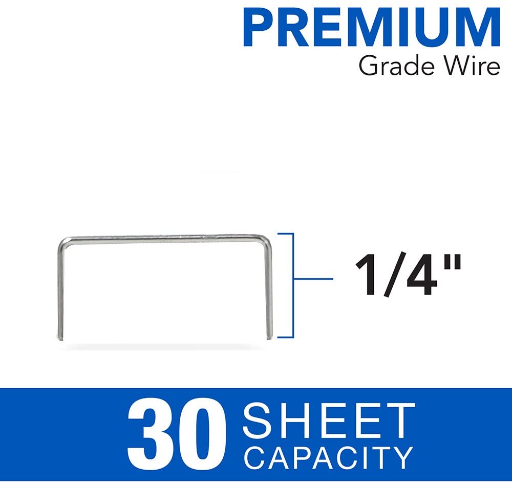 Swingline Standard Staple Cartridge, 5,000 Staples per Cartridge, 1/4" Leg Length, Jam Free, for Swingline Stapler Heavy Duty, Perfect for Home Office Supplies & Desktop, 30 Sheet Capacity (50050)