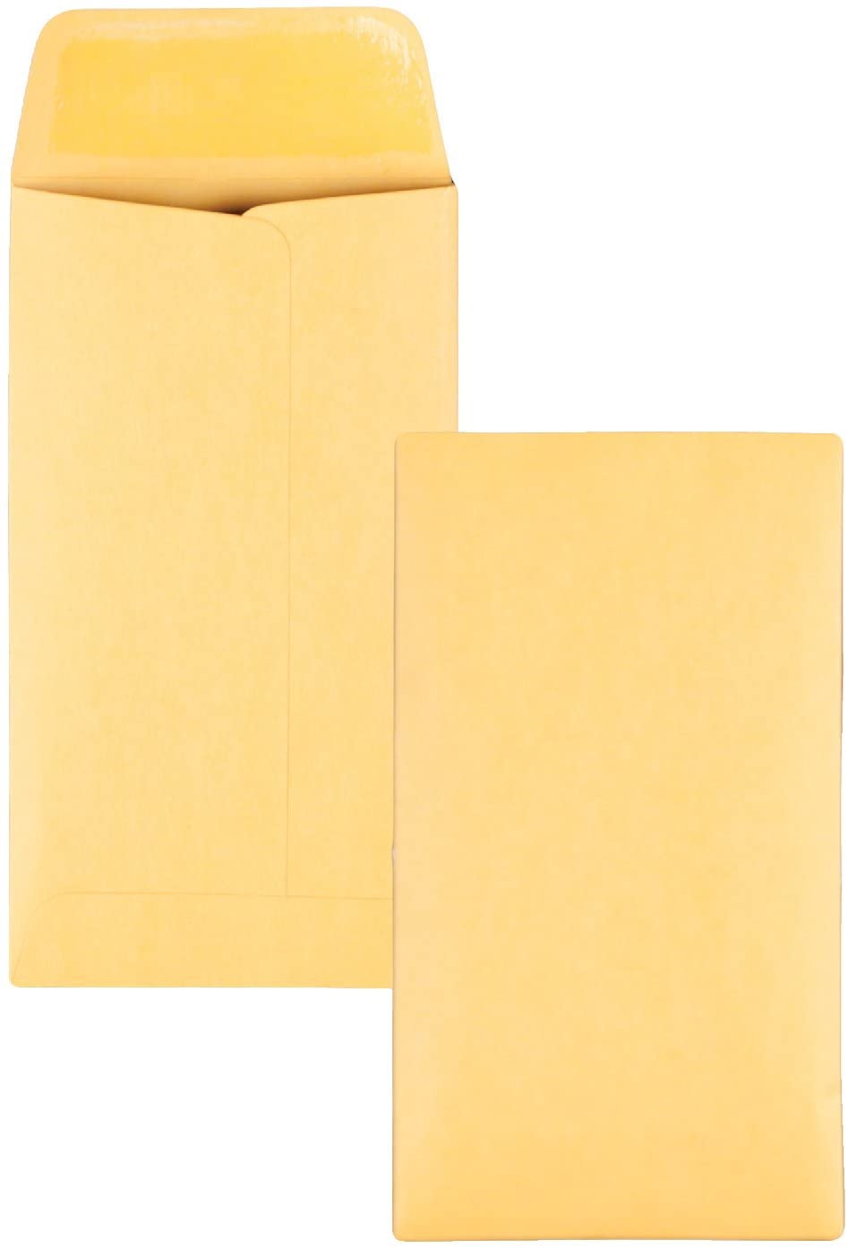 Quality Park #6 Coin Envelopes. 3 3/8 x 6. Gummed. Small Parts. Jewelry & Seed Envelopes for Garden. Office. 28 lb Brown Kraft. 500 per Box