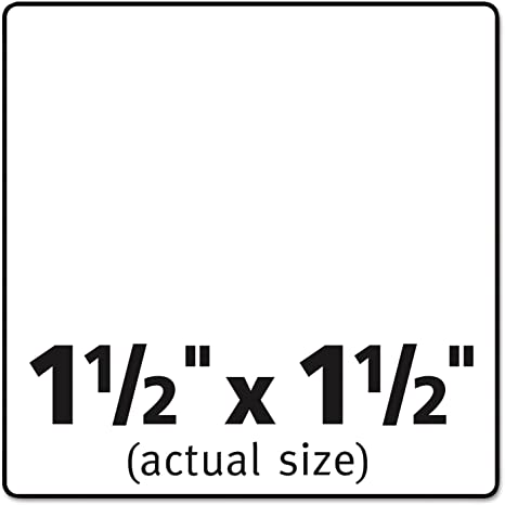 Avery Multipurpose Label 22805 Print to the Edge Square White 24 Per Sheet 600 Labels Total