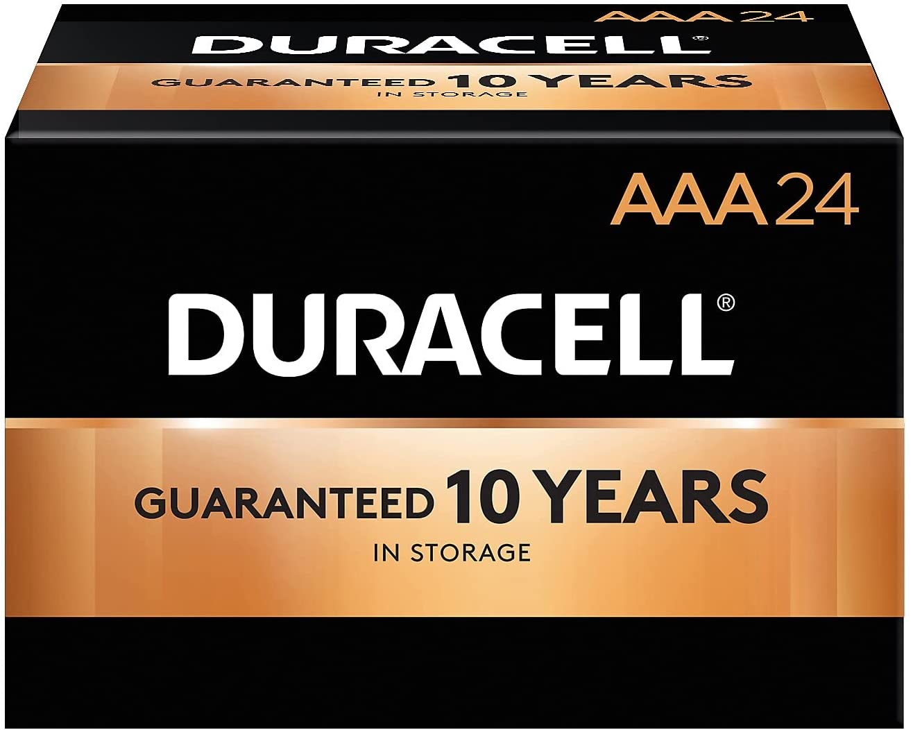 Duracell CopperTop Alkaline Batteries with Duralock Power Preserve Technology. AAA. 24/Bx