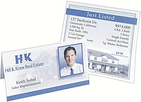 Avery 5302 Small Tent Card, White, 2 X 3-1/2, 4 Cards/Sheet, 160 Cards/Box