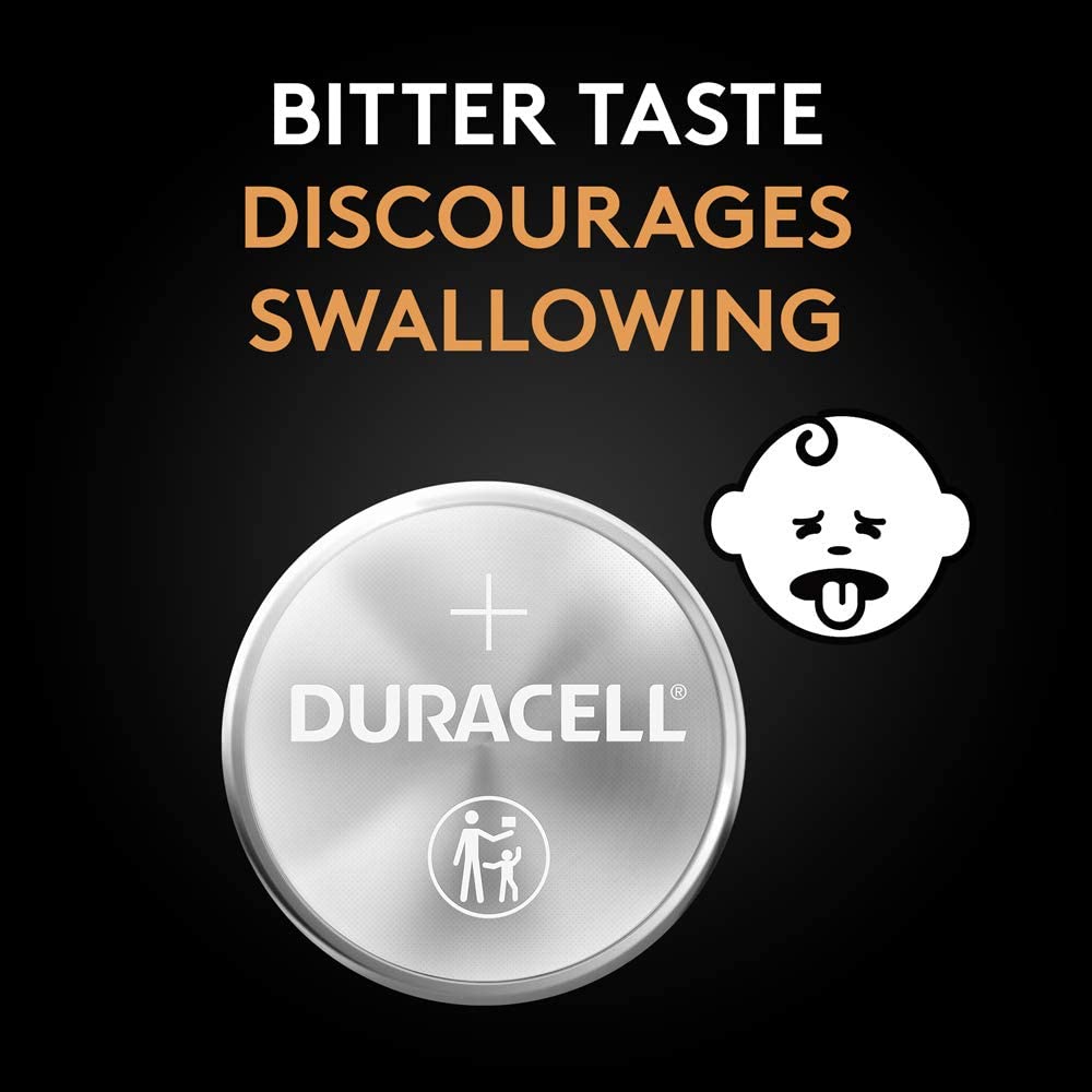 Duracell - 2032 3V Lithium Coin Battery - with Bitter Coating - 4 count